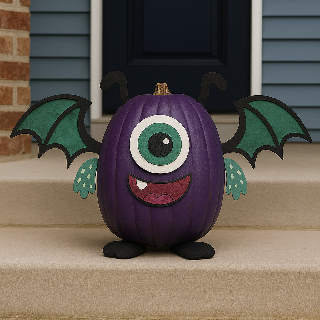 Chomps the Purple People Eater - DIY Pumpkin Craft Kit